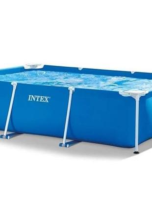 Басейн каркасний прямокутний "rectangular frame pool" 260х160х65 см, intex (28271)