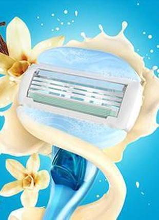Женский бритвенный станок gillette venus comfortglide vanilla creme с 1 сменной кассетой 02009