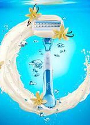 Женский бритвенный станок gillette venus comfortglide vanilla creme с 1 сменной кассетой 02009