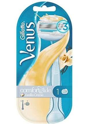 Жіночий бритвений станок gillette venus comfortglide vanilla creme з 1 змінною касетою 02009