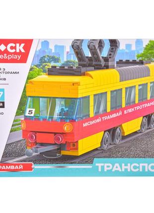Конструктор iblock "транспорт. трамвай", 327 деталей (pl-921-380)2 фото