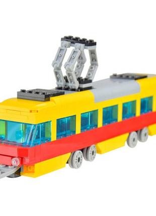 Конструктор iblock "транспорт. трамвай", 327 деталей (pl-921-380)3 фото