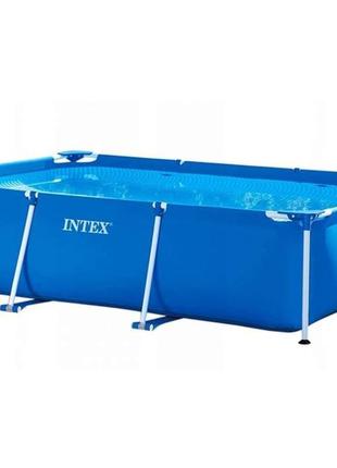 Бассейн каркасный прямоугольный "rectangular frame pool" 300х200х75 см, intex (28272)