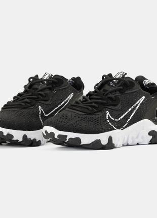 Кроссовки nike react vision black/white