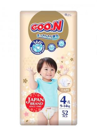 Підгузки goo.n premium soft для дітей (l, 9-14 кг, 52 шт.) f1010101-155