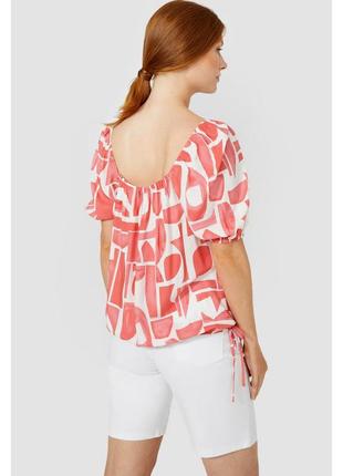 Тоненька літня блузка з шовковистої віскози р.222 фото