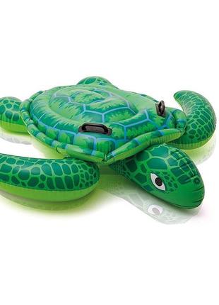 Детский надувной плотик "черепаха", 157х127 см intex (57524)
