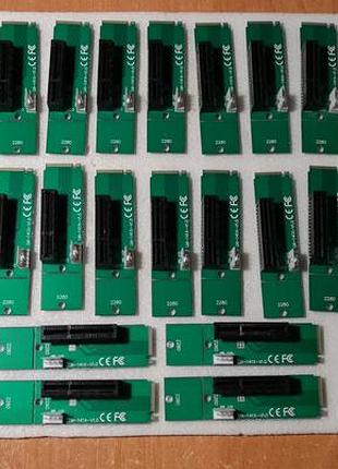 M.2 ngff на pci-e 4x райзер переходник lm-141x-v1.0, майнинг