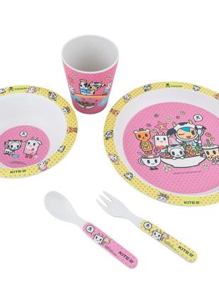 Набор детской посуды из бамбука "tokidoki" 5 предметов, kite (tk22-313)
