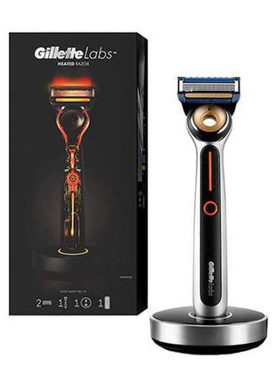 Бритва для гоління gillette labs з 2 ма касетами heated razor з функцією підігрівання 01596