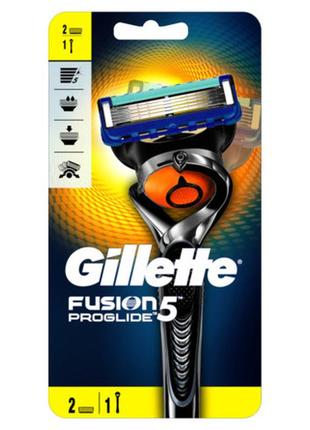 Станок gillette fusion proglide 2 картриджа flexball g0014