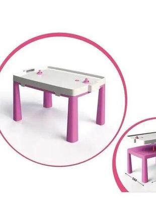 Детский столик 2в1 с комплектом для игр фламинго розовый, тм doloni (04580/3)2 фото