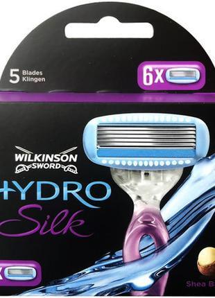 Wilkinson hydro silk 6 картриджей w0027