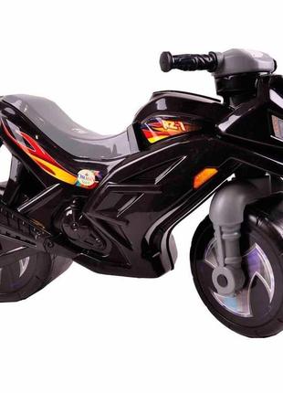 Детский мотоцикл 2-колесный черный, тм орион (501 черн)