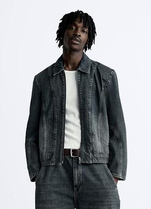 Чоловіча джинсова куртка zara