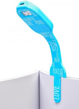 Закладка-фонарик flexilight rechargeable - синий стиль (flrbw)4 фото