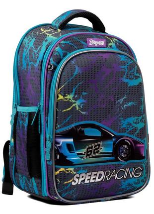 Рюкзак школьный каркасный 1вересня s-98 speed racing