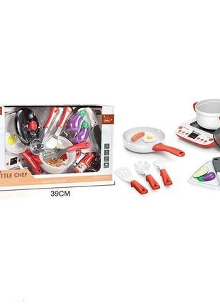 Игровой набор посуды с плитой и продуктами (bc9006)