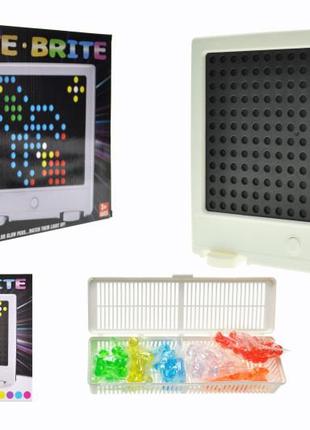 Светодиодная мозаика "lite-brite" на батарейках, 129 деталей (ym2021-10)