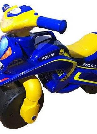Мотоцикл-каталка байк "полиция" синий, тм doloni (0138(9)/570)
