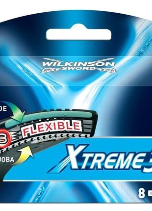 Сменные кассеты wilkinson sword (schick) xtreme 3, 8 шт 01239