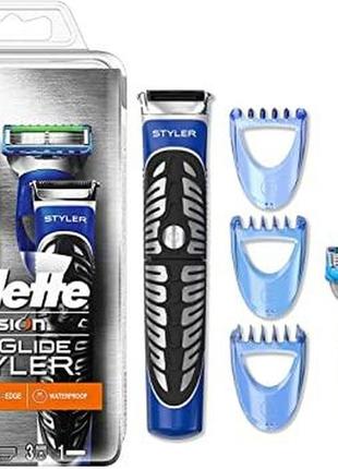 Подарунковий набір gillette fusion proglide styler (1 касета proglide power + 3 насадки) 01614