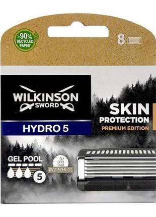 Сменные кассеты 8 шт wilkinson hydro5 skin protection premium edition 02330