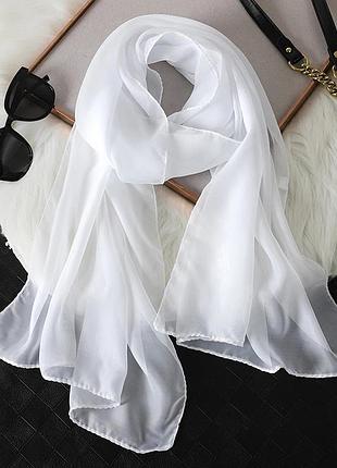 Шарф полупрозрачный шифоновый