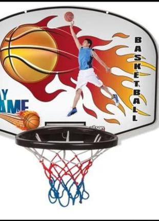 Набір для дитячого баскетболу щит з кільцем та м'яч, pilsan (03-400)