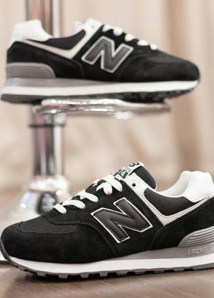 New balance 574 black white  vo4160