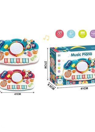 Музыкальная игрушка "пианино. веселые мелодии" на английском языке, 2 цвета (cy-7008b)