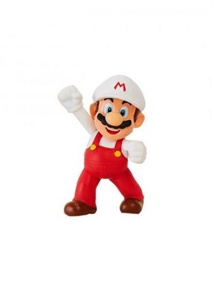 Игровая фигурка с артикуляцией super mario - огненный марио 6 cm (78279-rf1-gen)