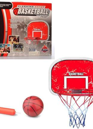 Игровой набор "баскетбол" щит с кольцом, мяч, насос (mr0331)