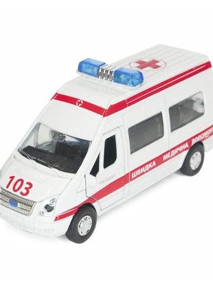 Автомодель - ford transit реанімація (світло, озвуч. укр. мовою) sb-13-02-1u