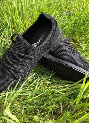 Мужские кроссовки сетка 44 размер. летние кроссовки, мужские кроссовки черные. модель 97234. цвет: черный10 фото