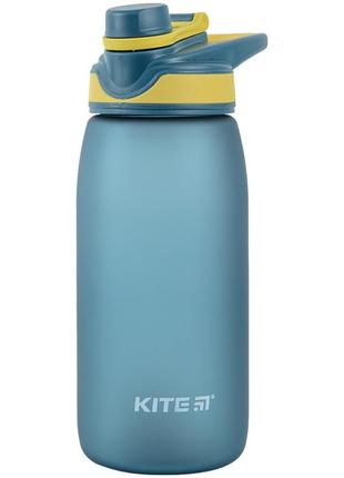 Пляшка для води 600 мл темно-зелена, kite (k22-417-03)