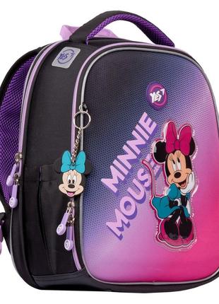 Рюкзак школьный каркасный yes h-100 minnie mouse