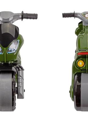 Детский военный мотоцикл каталка, тм технок (5507)2 фото