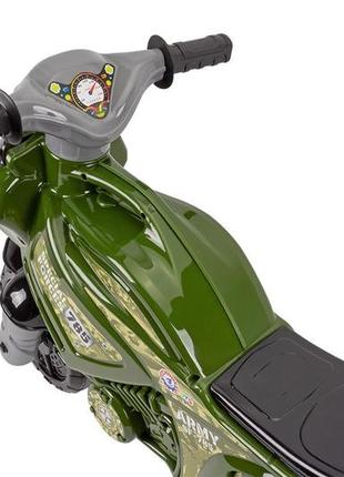 Детский военный мотоцикл каталка, тм технок (5507)3 фото