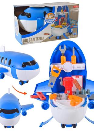 Детский игровой набор "самолет" с инструментами (10j04)