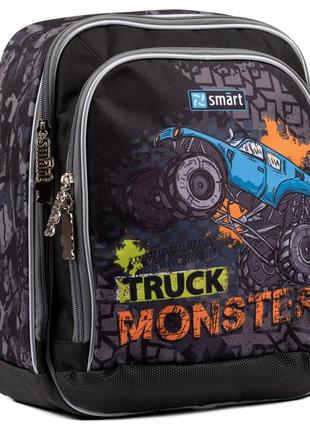 Рюкзак шкільний smart h-55 monster truck чорний