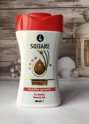 Стимулирующий шампунь для волос "здоровый рост" 4 square, 400 мл, левистая lista
