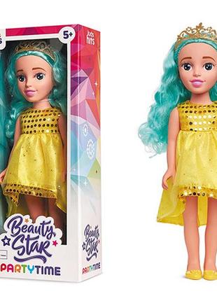 Лялька kids hits beauty star "party time" у жовтій сукні, 46 см (kh40/004)