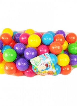 Кульки середні для сухого басейну 100 шт. в сітці 7 см, м.toys (17102)