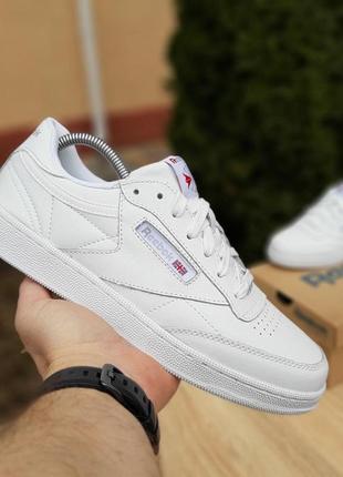 Чоловічі кросівки | reebok club | білі | прес шкіра, :448 фото