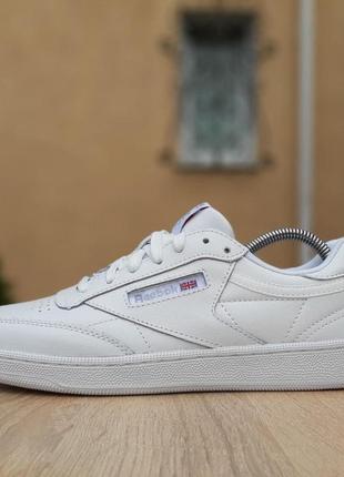 Чоловічі кросівки | reebok club | білі | прес шкіра, :44