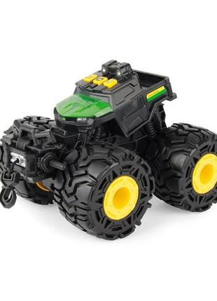 Іграшковий трактор john deere kids monster treads з великими колесами (37929)