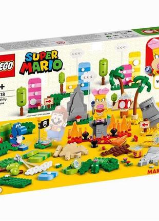 Конструктор lego super mario набор для творчества для мастеров 588 деталей (71418)