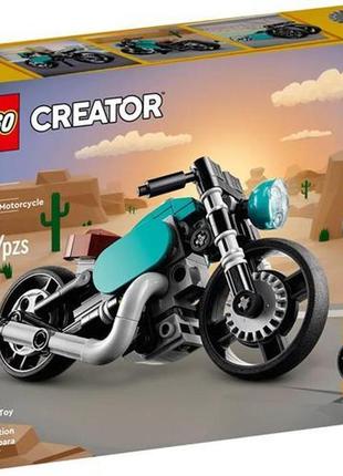 Конструктор lego creator винтажный мотоцикл 128 деталей (31135)
