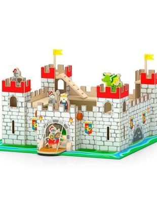 Дерев'яний ігровий набір viga toys іграшковий замок (50310)